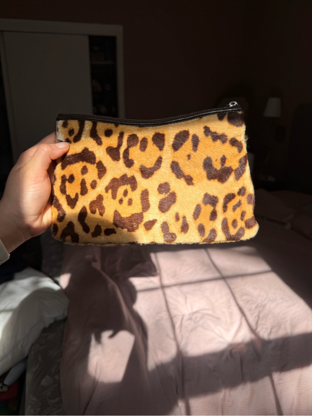 Christian Dior Leopard Print Ponyhair (Calfhair) Clutch - Picture 2 of 11